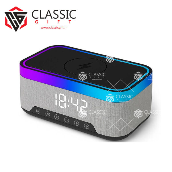 اسپیکر بلوتوثی G300 با شارژر وایرلس و LED