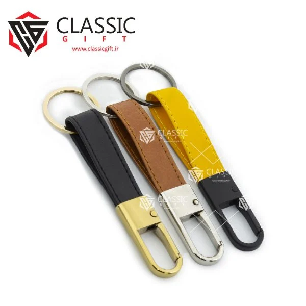 جاکلیدی قلاب دار چرمی B505